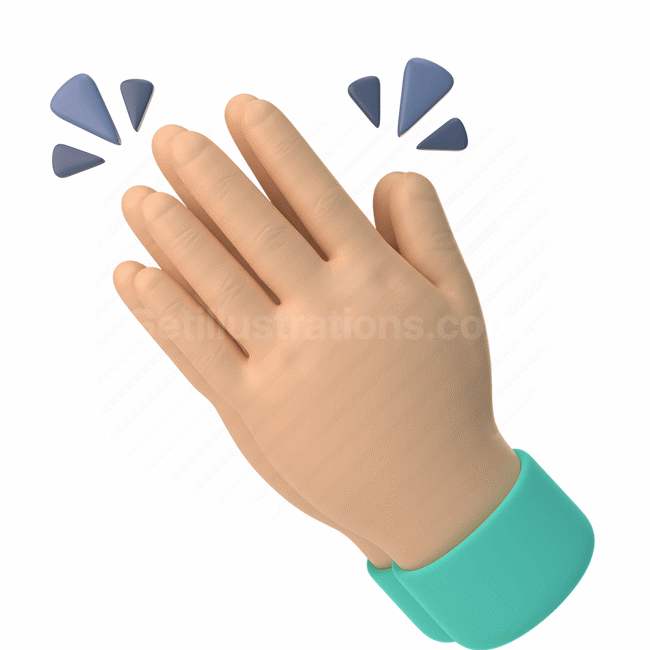 emoticon, emoji, sticker, gesture, clap, hand, asian